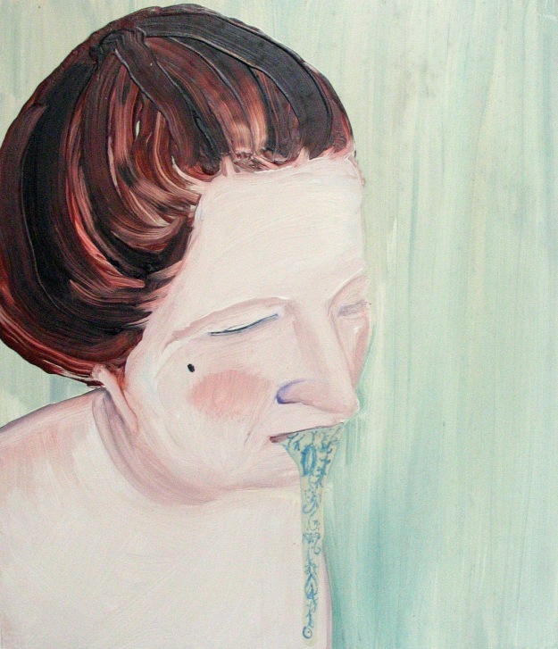 Genieve Figgis, Lady, 2013, oil on panel, 36.5x31.5 cm 