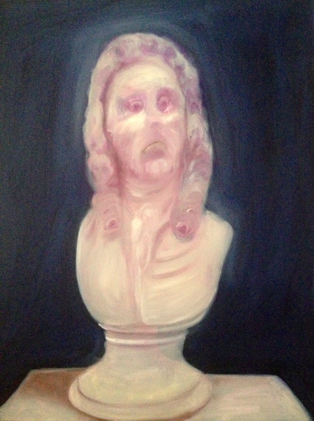Genieve Figgis, Statue, 2013, oil on panel, 60x45.5 cm